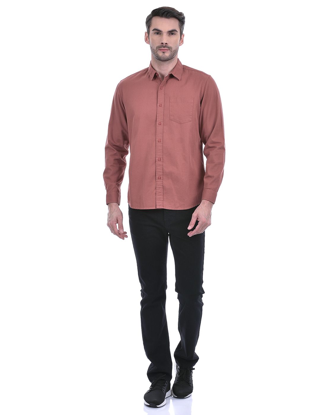 Numero  Uno Men Cotton Solid Full Sleeve Shirt